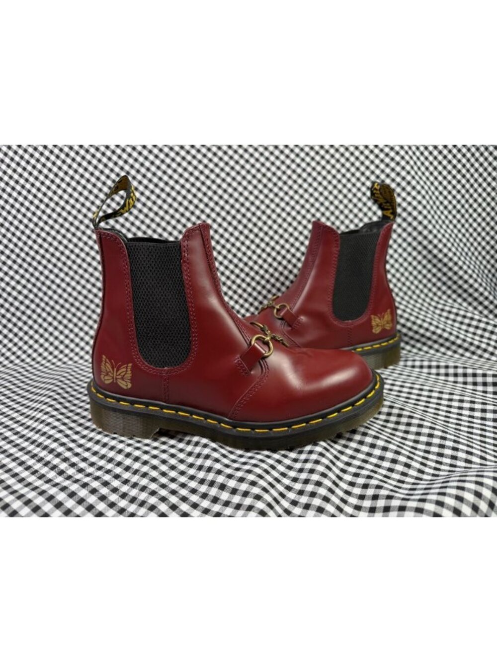 Dr. Martens x Needles 2976 Snaffle Chelsea Boots Cherry Red Women’s US 8 UK 6